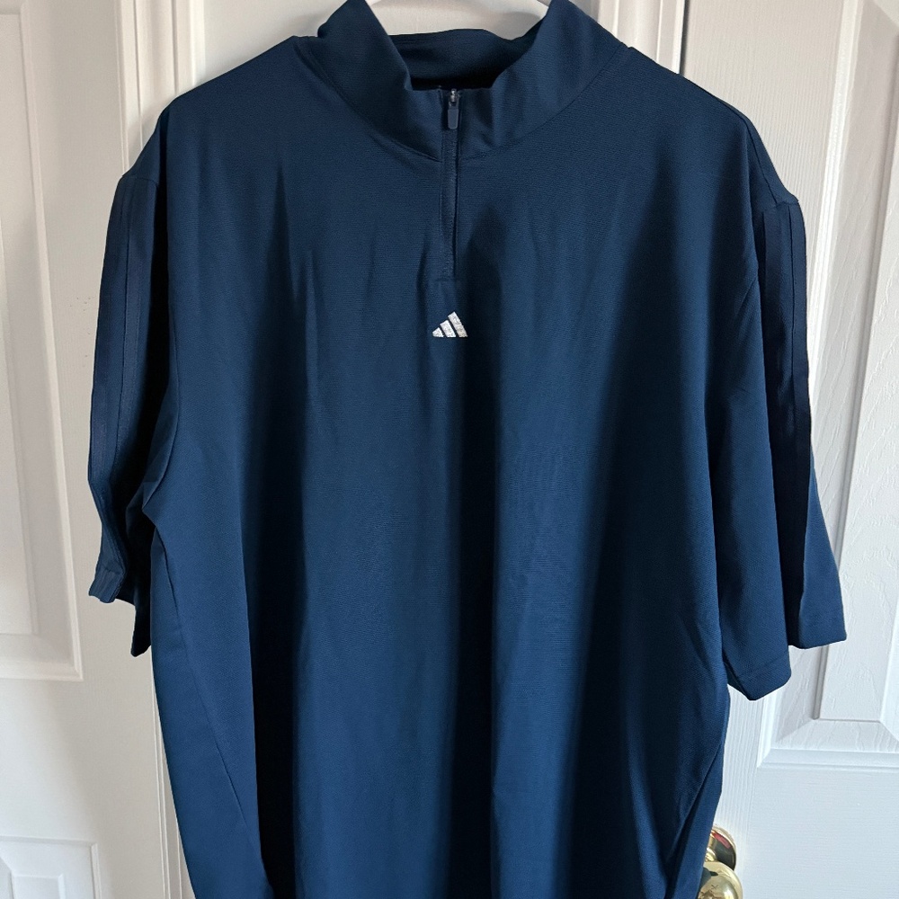 Ultimate365 Sport TWISTKNIT Mock Polo Collegiate Navy Sz L